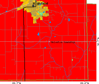 Helvetia township, IL map