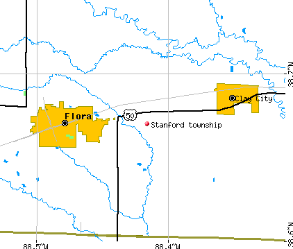 Stanford township, IL map