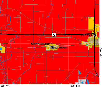 Wade township, IL map
