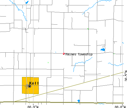 Haines township, IL map