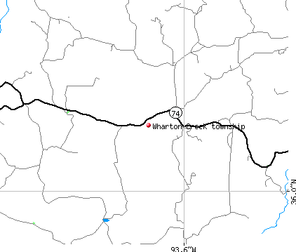Wharton Creek township, AR map