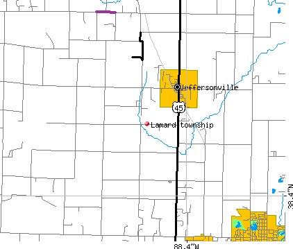 Lamard township, IL map