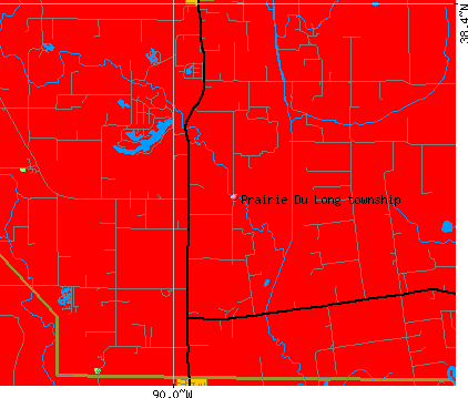 Prairie Du Long township, IL map