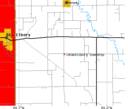 Johannisburg township, IL map