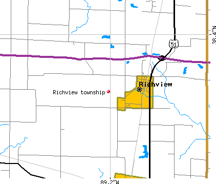 Richview township, IL map