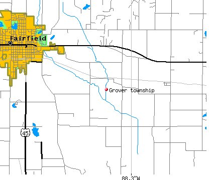 Grover township, IL map