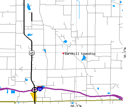 Barnhill township, IL map