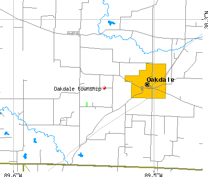 Oakdale township, IL map