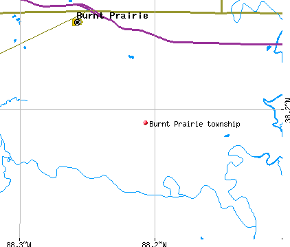 Burnt Prairie township, IL map