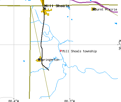Mill Shoals township, IL map