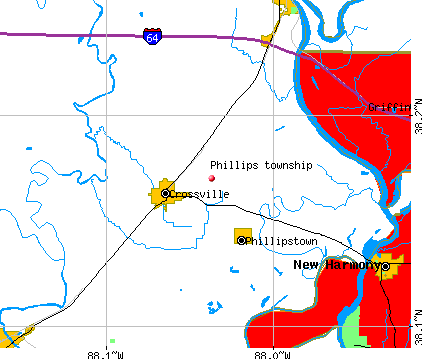 Phillips township, IL map
