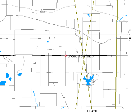 Crook township, IL map