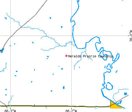 Heralds Prairie township, IL map