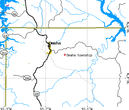 Omaha township, AR map