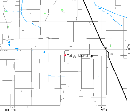 Twigg township, IL map