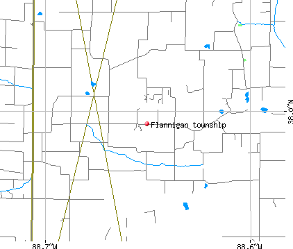 Flannigan township, IL map