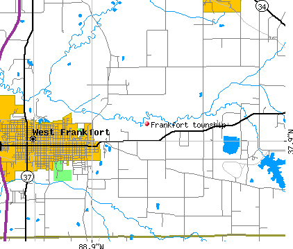 Frankfort township, IL map