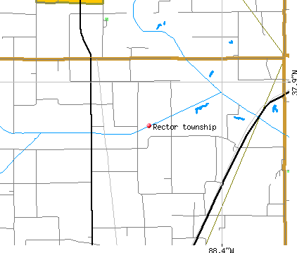 Rector township, IL map