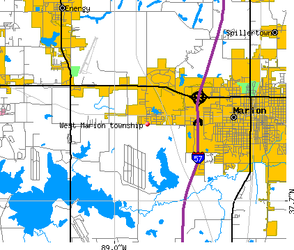West Marion township, IL map