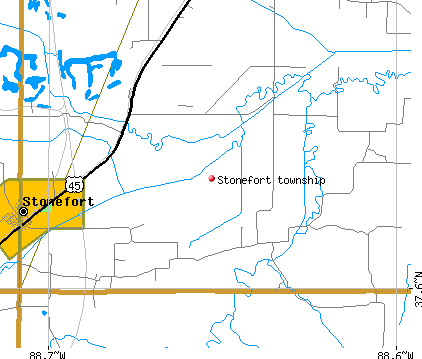 Stonefort township, IL map