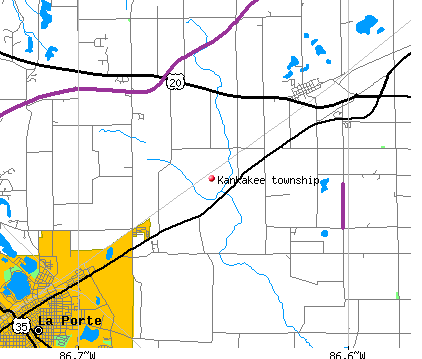 Kankakee township, IN map