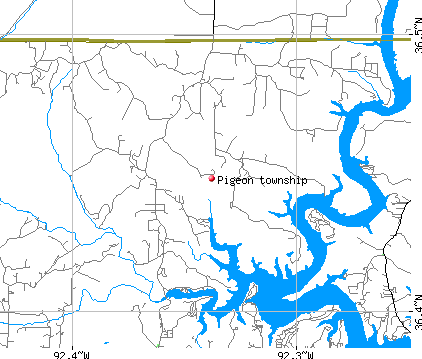 Pigeon township, AR map