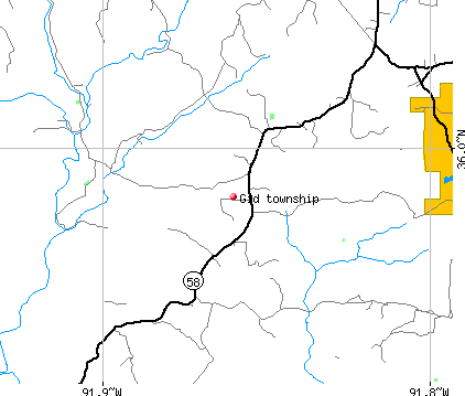 Gid township, AR map