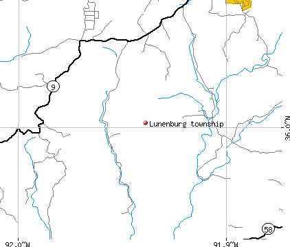 Lunenburg township, AR map