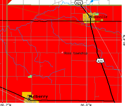 Ross township, IN map