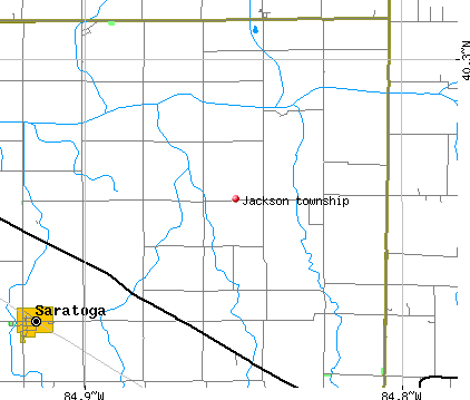 Jackson township, IN map