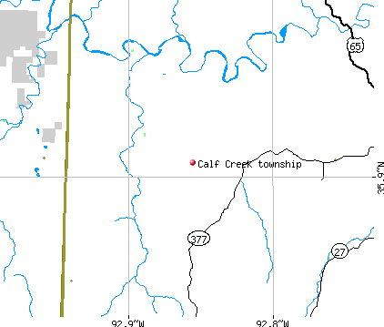 Calf Creek township, AR map