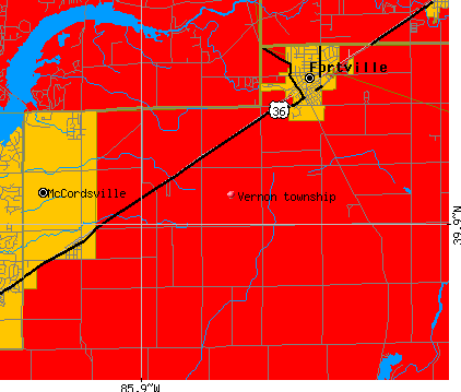 Vernon township, IN map