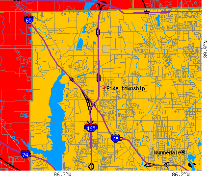 Pike township, IN map