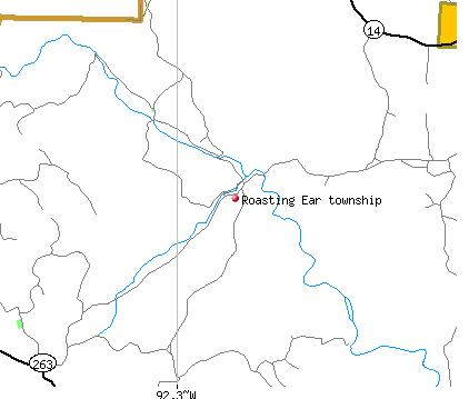 Roasting Ear township, AR map