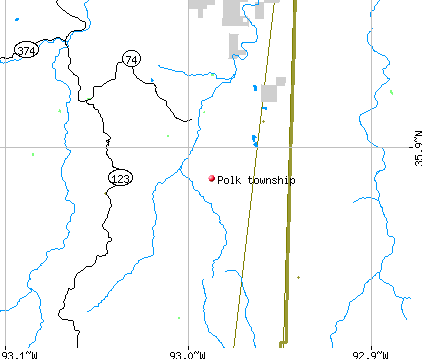 Polk township, AR map