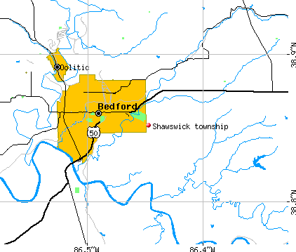 Shawswick township, IN map