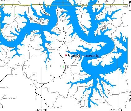 Franklin township, AR map