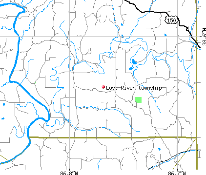 Lost River township, IN map