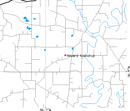 Howard township, IN map