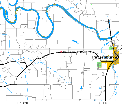 Madison township, IN map