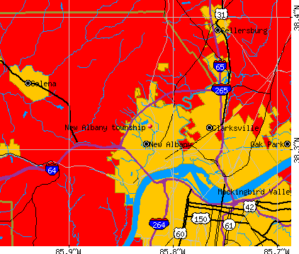 New Albany township, Floyd County, Indiana (IN) Detailed Profile