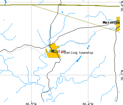 Sterling township, IN map