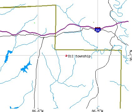 Oil township, IN map