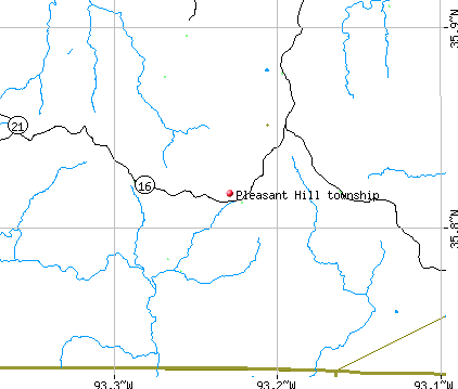 Pleasant Hill township, AR map