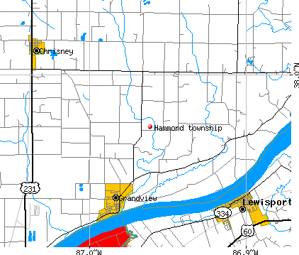 Hammond township, IN map