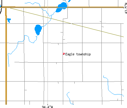 Eagle township, IA map