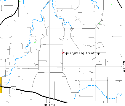 Springfield township, IA map
