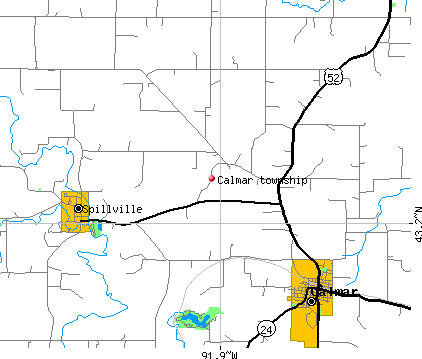 Calmar township, Winneshiek County, Iowa (IA) Detailed Profile