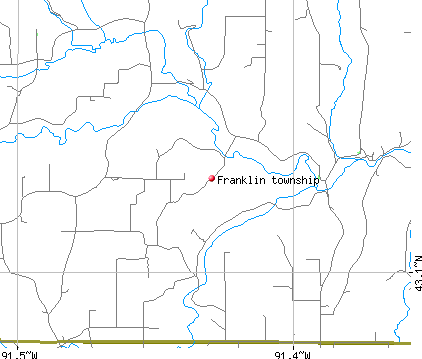 Franklin township, IA map