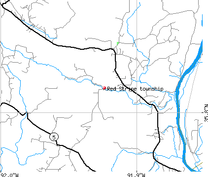 Red Stripe township, AR map